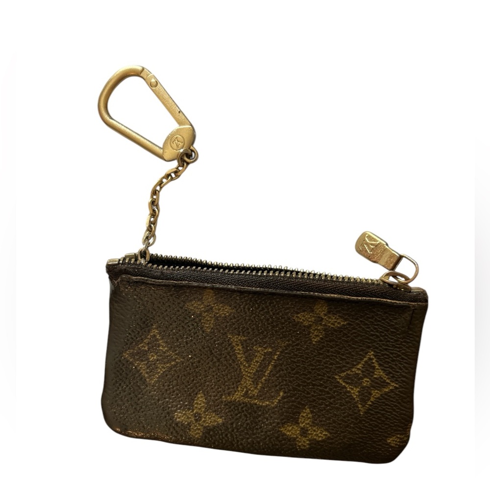 Louis Vuitton LV Monogram Canvas Key Chain Coin Wallet Pouch - Picture 2 of 7